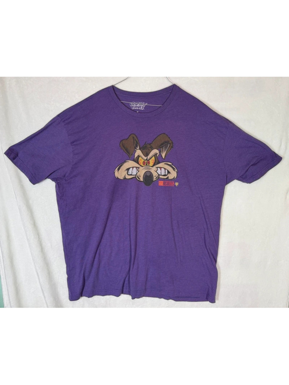 RSVLTS x looney tunes purple graphic t-shirt size 4XL wile e coyote